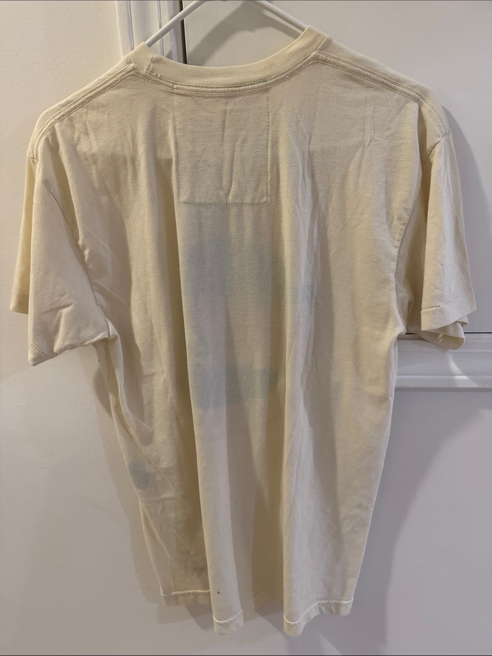 Aviator Nation Cream Tee with Multi-Stripe Retro Circle Logo - Picture 5 of 6